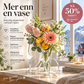 🦋 Gjennomsiktig sommerfuglvas – krystallklar plast, stabil base. Perfekt til blomster, bordpynt og gaver! ✨💐