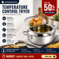 🍤 TIDSBEGRENSET – 50 % RABATT! ⚡ 201 rustfritt stål tempura-frityrkjele – termometer, avrenningsrist, dyp kropp ✨